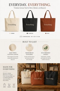 Custom Logo Printed Cotton <b>Canvas</b> <b>Tote</b> Bag Wholesale Reusable Shopping Bag Promotional Gift Bag Eco Friendly for Retail Brand - Product Image 6