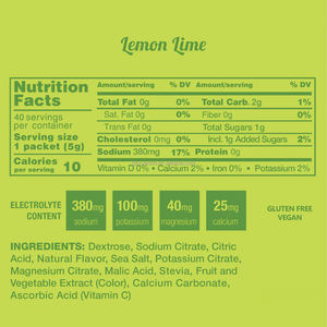 Minuman Elektrolit Bubuk Rasa Buah Asli Vegan Alami Private Label, Hidrasi <span class=keywords><strong>Lemon</strong></span> Lime dengan Elektrolit Tinggi, 4 Rasa - Product Image 3