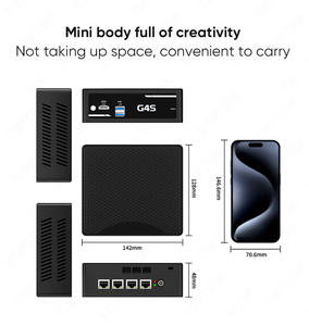 มินิพีซี Topton 4x2.5G LAN Firewall พร้อม Intel J5005/J4105/N4100/N3700 สำหรับ NAS คอมพิวเตอร์ MSATA+2.5 นิ้ว SATA รองรับ pfSense Proxmox ใช้เป็นโฮมเซิร์ฟเวอร์ - Product Image 4