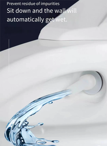 Toilette intelligente en céramique tout-en-un-Lavage/séchage automatique/zéro eau sous pression - Product Image 5