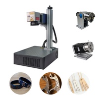 Nouvelle machine de gravure laser fibre optique 3D JPT Source 3W/5W de bureau, refroidie par air, haute productivité, compatible DXF PLT BMP AI JPEG EZCAD