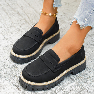 Mocasines <span class=keywords><strong>de</strong></span> Plataforma <span class=keywords><strong>para</strong></span> <span class=keywords><strong>Mujer</strong></span>, Rojos, con <span class=keywords><strong>Suela</strong></span> Gruesa, Casuales, Sin Cordones, Estilo Retro, <span class=keywords><strong>Zapatos</strong></span> <span class=keywords><strong>para</strong></span> Uso Diario - Product Image 5
