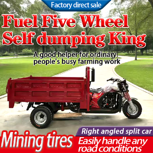 <b>Gasoline</b> Tricycle 5-Wheel Right-Hand Motorcycle Open Body 201-250cc Displacement 801-1000W Power Self-Dumping - Product Image 3