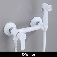 Robinet mitigeur de douche de lavabo chromé robinet mitigeur d'eau chaude et froide robinet de douche de Bidet