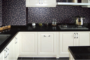 Boton Đá Nhân Tạo Đá Pha Lê Tường agglomerated sàn gạch Đen Thạch Anh Countertop - Product Image 4