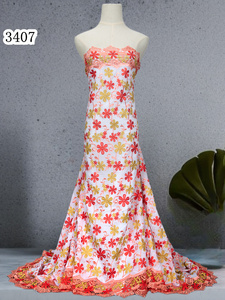 3407 tela de encaje africano barato de <span class=keywords><strong>alta</strong></span> calidad Lafaya tela de encaje de algodón suizo con piedras para coser <span class=keywords><strong>vestidos</strong></span> de fiesta de noche para mujeres - Product Image 5