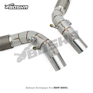 ท่อดาวน์ไปป์ไอเสียแบบกำหนดเองสำหรับ BMW M850/M850i 4.4TT G14/G15/G16 Alpina B8 ปี 2020-2023 สแตนเลสสตีล 200 เซลล์ ท่อแบบไหลอิสระ - Product Image 3