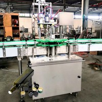 Pneumatische T Kurk Wodka Whisky Fles Persen Capping Machine Met Transportband