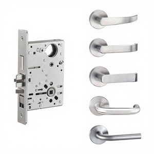 Modern Lever Latch Handle Lock Square Interior Exterior Entrance Stainless Steel Classroom Use Privacy Passage Lock Waterproof - Product Image 3