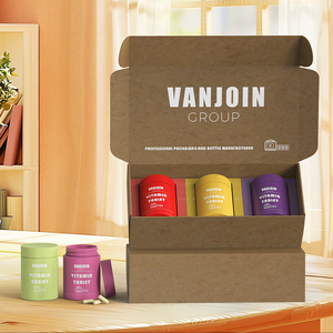Kunststoff-Vitaminflasche mit Schraubverschluss, 120ml 150ml 180ml 250ml, mit Individuellem Logodruck für Nahrungsergänzungstabletten - Product Image 3