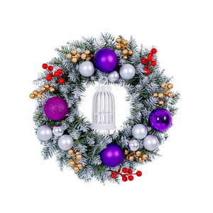 PVC Handmade Eco-Friendly Fireproof Modern <strong>Christmas</strong> Wreath Party Supplies Door Hanging <strong>Window</strong> <strong>Display</strong> Ornaments Wholesale EXW - Product Image 6