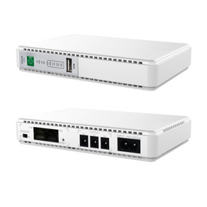 Надежный 21 Вт DC UPS, многоуровневый 5-24 В, 3-портовый портативный источник питания для маршрутизатора и домашней безопасности - Product Image 2