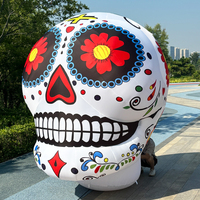 Calavera Inflable Gigante Personalizada Directo de Fábrica, Decoración de Halloween, Accesorio para Fiestas al Aire Libre, Jardín, Casa Embrujada