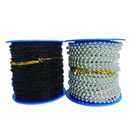 Vente chaude boule chaîne en acier inoxydable boule chaîne chien chaîne bijoux collier bricolage accessoires fenêtre aveugle composants