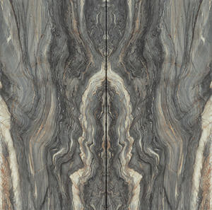 Moderne Travertijn Steen Kunstmatige Gesinterde Steen Gepolijste Oppervlakteafwerking voor Aanrechtblad, Wasmeubel, Receptie Ontwerp - Product Image 5