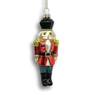 Ornement en verre artisanal de qualité supérieure en forme de <span class=keywords><strong>casse</strong></span>-noisette |   Décoration de Noël de Luxe |   Conception personnalisée OEM ODM - Product Image 2