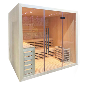 Phòng Xông Hơi Kiểu Truyền Thống 2 Người Suana, Xông Hơi Khô Ngoài Trời Tuyết Tùng Đỏ - Product Image 3