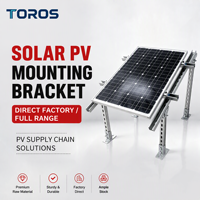 Supports de montage PV personnalisés, système de support solaire fixe au sol pour les centrales électriques, structure de montage de panneaux solaires