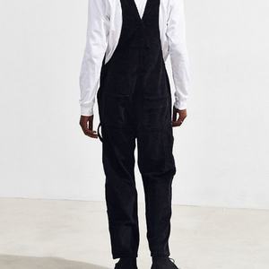 Salopette de travail en velours côtelé 100 % coton noir personnalisée pour hommes, pantalon cargo, combinaison – Vente en gros - Product Image 6