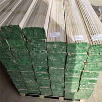 Prix de gros : Bande de chanfreinage triangulaire en bois massif de Paulownia pour éléments décoratifs