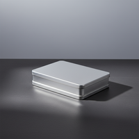 Boîte rectangulaire mince en fer blanc 188x138x38mm – Emballage écologique et recyclable pour parfum et lotion, logo personnalisé pour bonbons de mariage
