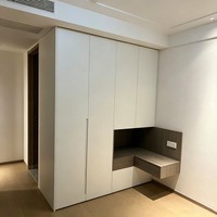 Desain Meja Dapur Kayu Modern Kustom, Pemasangan Mudah, Sesuai untuk Peralatan Listrik Dapur