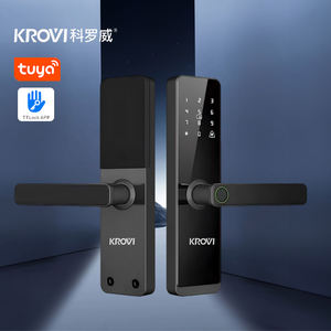 Serrure intelligente biométrique d'intérieur de qualité supérieure pour l'accès au mot de passe numérique et aux empreintes digitales de l'appartement de l'hôtel - Product Image 3