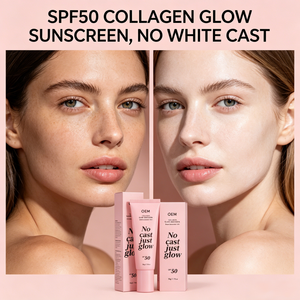 No Cast Just Glow <span class=keywords><strong>Lotion</strong></span> solaire illuminatrice SPF50 |   Collagène nourrissant, léger pour le visage et tout le corps, utilisation en extérieur - Product Image 4