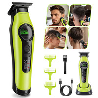 Tondeuse à cheveux professionnelle avec moteur externe sans balais 8000 tr/min, lame en céramique DLC, batterie 2500 mAh, 5 vitesses