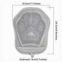 Gants électrostatiques 2-en-1 pour l'épilation des animaux domestiques (chats et chiens) – Brosse et grattoir bidirectionnels à adsorption flottante – Modèle WJ-3 en plastique