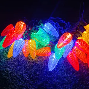 Christmas Decorations RGB Color C7 C9 Bulb String Light Garden Patio Patio Christmas Decoration Light