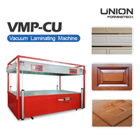 Presse à membrane sous vide automatique pour le travail du bois en Chine, machine de formage et de laminage de feuilles de PVC pour portes en MDF