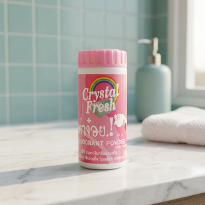 CRYSTAL FRESH Tailandia (Bangkok) Polvo Desodorante Corporal Herbal Unisex 22g (Aroma CP-022) Certificado ISO9001 ISO22716 OTOP - Product Image 2