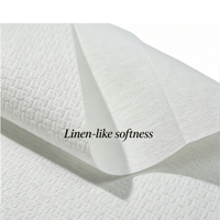Serviettes en papier Airlaid super absorbantes en gros d'usine, serviettes d'invités jetables pliées 12x17 po, lingettes en pâte de bois en vrac