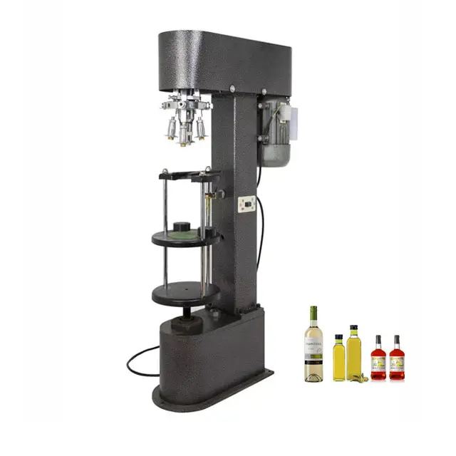 Nuovo prodotto singolo Testa Automatico Tappatore/bottiglia di Vino di liquido per via orale di tenuta della macchina di alluminio cap avvitamento macchina DK-50 110V