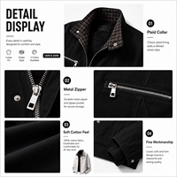 Veste en cuir pour homme avec logo personnalisé, en daim, en peau de cheval, longue, décontractée, fermeture éclair, veste en cuir d'hiver pour homme