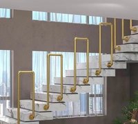 Usine directement fer main courante de tuyau de garde-corps en forme de U pour escaliers jardin Loft couloir intérieur extérieur