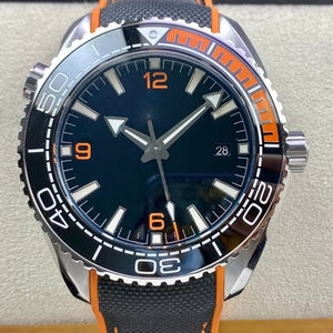 Reloj de buceo mecánico de calidad 5A, 43.5 mm con puntero, caja de acero inoxidable resistente al agua, correa de 22 mm hecha de caucho. - Product Image 1