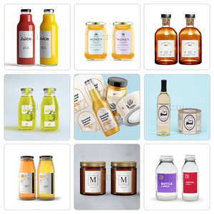 HZPK TRLM-120A Table Top Automatic Cosmetic Water Drink Honey Glass Plastic Round Jar Bottle Sticker Roll Label Labeling <b>Machine</b> - Product Image 6