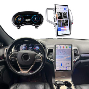 14.5" Vertical Screen Car Multimedia <b>Player</b> And Digital Cluster For Jeep Grand Cherokee 2014-2020 - Product Image 1