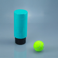 Pot de rangement portable en plastique cyan pour balles de tennis, qui maintient les balles élastiques