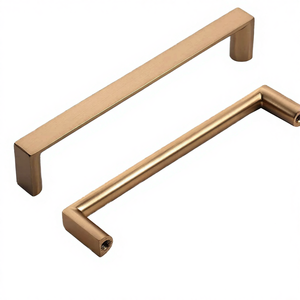 Poignées de tiroir contemporaines en tube rond en zinc en forme de T pour armoires de cuisine, poignées de porte coulissante en verre, grande poignée de porte double face - Product Image 4