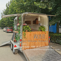 WECARE Chariot à hot-dog Mobile Bière Café Jus Cocktail Bar Cheval Remorque Pizza Camion De Crème Glacée Entièrement Équipé