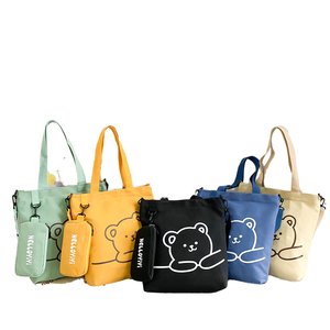 Nhiệm Vụ Nặng Nề Mở Rộng Gấp Tote Túi Tái Sử Dụng Bông Vải Đóng Mở Hàng Tạp Hóa Mua Sắm Túi Phim Hoạt Hình Quà Tặng Tùy Chỉnh In Ấn - Product Image 5