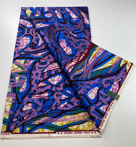 ผ้าแอฟริกันบาติกด็อบบี้แว็กซ์ 100% ผ้าฝ้าย สำหรับตัดเย็บเสื้อผ้าเด็กผู้ชาย ชุดสูท 6 หลา รุ่น ML30SG134-157 - Product Image 5