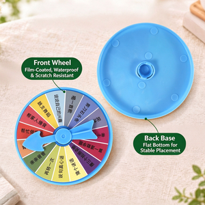 Tourne-disque de jeu électrique personnalisé, roue de la fortune automatique à piles, cadeau promotionnel pour jeu de <span class=keywords><strong>bar</strong></span> avec boîte de couleur personnalisée - Product Image 3