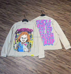 Sudaderas con Capucha de Alta Calidad, 100% Algodón Grueso, Estilo Retro Urbano, Holgadas y de Manga Larga para Hombre, con Estampado de Gran Cantidad de Jarabe de Azúcar - Product Image 3