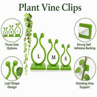 Supports de plantes pour jardin, supports de tiges de fleurs, crochets verts en forme de C, tiges de fixation pour légumes grimpants, ensemble de 3 tailles S M L pour pots