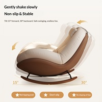 Fauteuil à bascule tendance, style minimaliste moderne, pour la détente à la maison, le salon ou le balcon