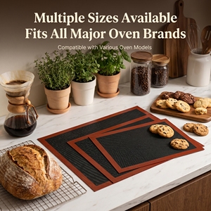 <span class=keywords><strong>Tapis</strong></span> de cuisson en silicone perforé certifié FDA, <span class=keywords><strong>tapis</strong></span> à mailles antiadhésif pour boulangerie, logo personnalisé, résistant à la chaleur, doublure de four - Product Image 5